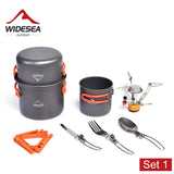 Widesea Portable Outdoor Cookware Set for Camping