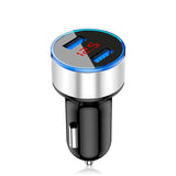 Suhach Dual USB Car Charger Adapter 3.1A Digital LED Voltage/Current Display Auto Vehicle Metal Charger for Smart Phone/Tablet