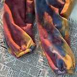 Tie Dye Women's Loose High Waist Long Sweatpants