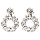 Female Trendy Luxury Big Crystal Earrings Fashion Jewelry Accessories