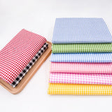 Rainbow Plaid Fabric Pure Cotton 100% Shirt Clothing Dress Bed Sheet Twill Fabrics Textile for Sewing Grid Brocade Black White