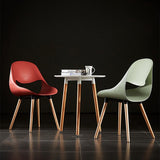Nordic Plastic Dining Chairs Modern Simple Backrest Stool Desk Makeup Chair Dining Room Kitchen Furniture L