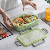 TUUTH New Microwave Lunch Box Independent Lattice for Kids Bento Box Portable Leak-Proof Bento Lunch Box Food Container