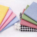 Rainbow Plaid Fabric Pure Cotton 100% Shirt Clothing Dress Bed Sheet Twill Fabrics Textile for Sewing Grid Brocade Black White