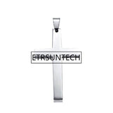 100pcs Stainless Steel Religious Cross Keychain Pendant