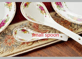 Genuine Bone China Platinum Rose Tableware Set