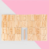 Montessori Children's Wooden Spelling Letters Practice Board