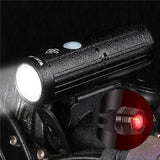 WEST BIKING 2000mAh 350LM Bike Light Waterproof Anti-Glare MTB Bicycle Lamp USB Rechargeable LED Cycling Headlight Taillight