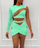 Mesh Pleated Skirt Set Women Clothing Fall Winter  Plus Size Crop Top and Mini Skirts Two Piece Set Outfits 2 Pc Set Shorts