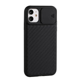 Protective Case for iPhone 12 Pro Max Sliding Camera Cover Design Twill Anti-Slip TPU Case