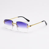 HBK 2021-2022 New Fashion Luxury Frameless Sun Glasses Rimless Sunglasses