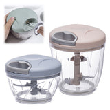 500/900ml Garlic Chopper Manual Rotate Vegetable Chopper