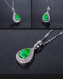 S925 Sterling Silver Natural Jade Necklace Pendant for Women Fine Naszyjnik Bizuteria Emerald  Pierscionki Silver 925 Jewelry