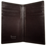 Mini Buffed Leather Billfold Wallet Brown