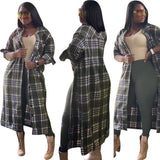 JY36 2020 Autumn Winter Clothing New Fashion Women's Jackets Casual Color Shirt Plaid Long Sleeve Coats Ladies Women