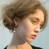 Unique Artsy Abstract Lady Breast Statement Hoop Earrings for Women Van Gogh Hollow Outline Body Earrings 2020 Femme Bijoux