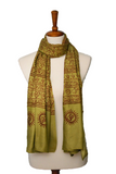 OM Hindu Yoga Meditation Prayer Shawl - Large Color Base