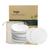Sopurrrdy Factory Directly Wholesale Round Face Bamboo Washable Reusable Makeup Remover Pads Bamboo Make Up Remover Pads