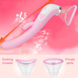 Pussy Dildo Vibrators Adult Sex Toys for Vagina Nipple Sucker