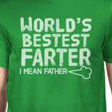 World's Bestest Farter Mens Green Round Neck