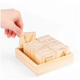 Montessori Children's Wooden Spelling Letters Practice Board