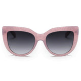 HELSINKI | S1095 - Women Round Cat Eye Oversized Fashion Sunglasses