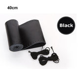 AULLY PARK DIY Leather Cowhide with Needles Thread Car Steering Wheel Cover
