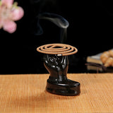 F Mini Ceramic Backflow Incense Burner Portable Mountain Water Cone Incense Holder With Reflux