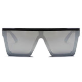 GUELPH | S2069 - Flat Top Square Oversize Fashion Sunglasses