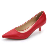 Women's Elegant Medium Heeled Pointed Shoes