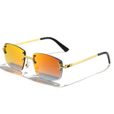 HBK 2021-2022 New Fashion Luxury Frameless Sun Glasses Rimless Sunglasses