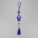 Evil Eye Metal Charm Key Chain15 Different Animal Styles Fashion Blue Pattern Tassel Pendant Key Ring for Men Women Jewelry