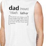 Dad Noun Mens White Muscle Top Father's Day Design