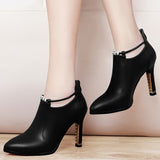 Winter Boots Women Shallow Round Toe Red Women's Boots