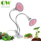 220V Phytolamp E27 Full Spectrum LED Grow Light Flexible Metal Hose Clip-On