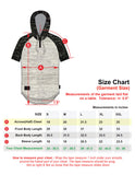 Zimego Short Sleeve Raglan Semi Longline Hoodie T-Shirt