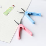 Deli Stationery Student Portable Child Safety Scissors Round Head Hand Pocket Diy Tape Cutter Stationery Scissors Craft Scissors