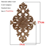 VZLX Unique Natural Floral Wood Carved Wooden Figurines