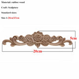VZLX Unique Natural Floral Wood Carved Wooden Figurines