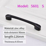 AOLISHENG Black Kitchen Cabinet Closet Drawer Main Pull Door Furniture Hardware Handles