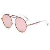 FAIRFAX | CA10 - Polarized Circle Round Brow-Bar Fashion Sunglasses
