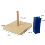 Montessori Toddler's Wooden Sensorial Box Board Puzzle