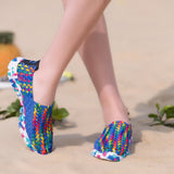 Woman's Casula Colorful and Breathable Loafers Plus Size 41