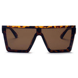 GUELPH | S2069 - Flat Top Square Oversize Fashion Sunglasses