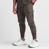 NS040 Gym Cloth Wear Trouser for Men 3D Pocket Cargo Pants Men Sport Bottoms Men's Pants & Trousers