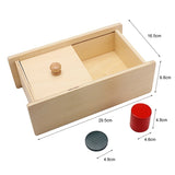 Montessori Toddler's Wooden Sensorial Box Board Puzzle
