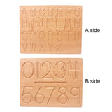 Montessori Mathematics Toy Digitals Board 0-9 Digital Cognition Writing Practice Toys for Children Preschool Training Beech Wood