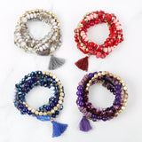 Hdb2201 - Boho Tassel Charm Bracelet