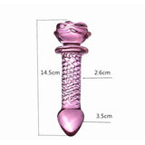 Pink Hippocampus Glass Dildo Realistic Sex Adults Toys