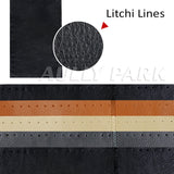 AULLY PARK DIY Leather Cowhide with Needles Thread Car Steering Wheel Cover
